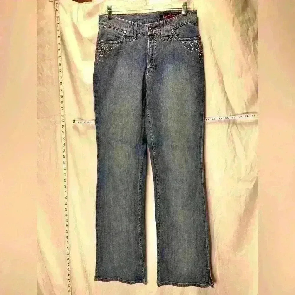 Excellent Cond, women’s Sz 7, Lawman Western, trouser-style jeans.